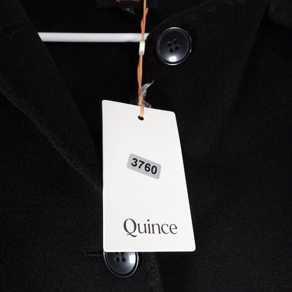 New Quince Women’s Double-Faced Merino Wool Scarf Coat $200 Small 3760 - Picture 8 of 13